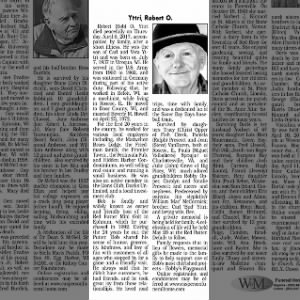 Obituary for Robert O. Yttri