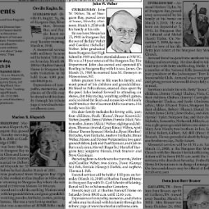 Obituary for John W. Weber